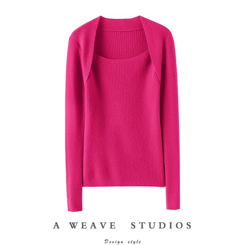 启超高端100%纯山羊绒衫