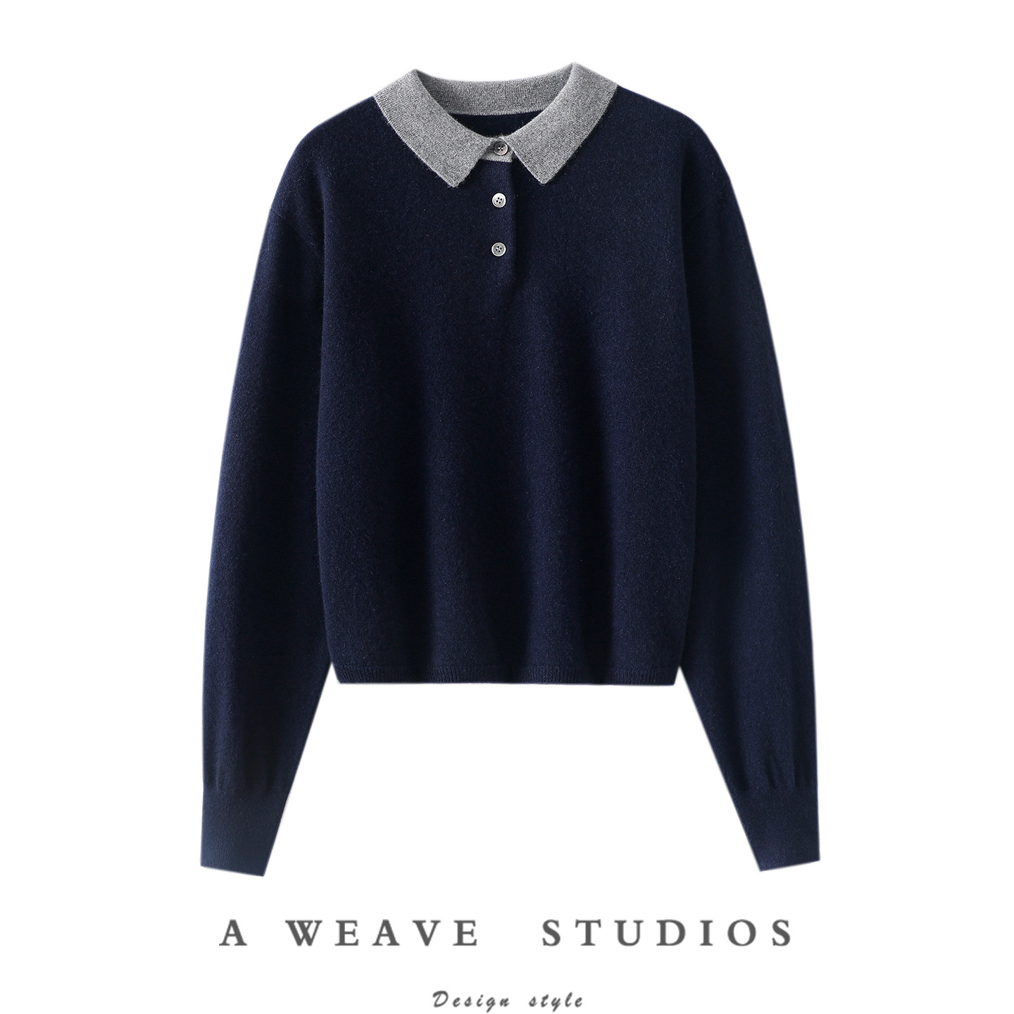 启超心动感强烈！新款拼色100%纯山羊绒衫女POLO领纯羊绒毛衣秋冬,女装/女士精品,羊绒衫,淘宝优惠券,粉丝福利购,淘宝优惠卷