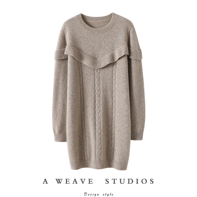 启超高端100%纯山羊绒衫