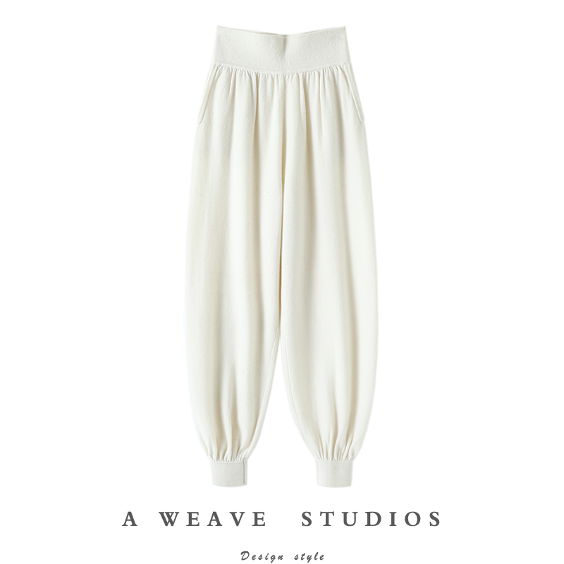 启超高端100%纯山羊绒裤子