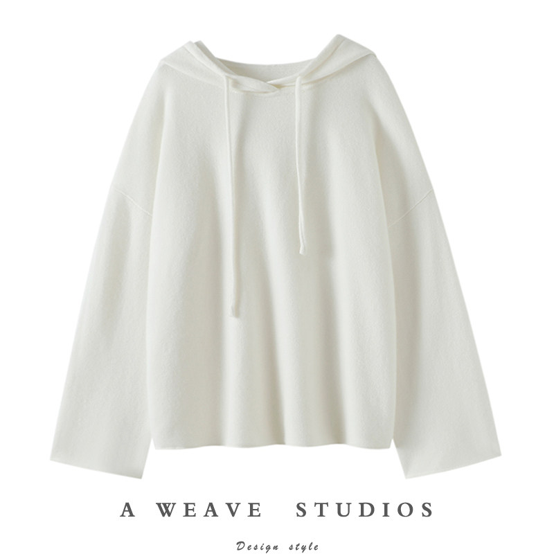 心里理想的版型！阔袖加厚100%纯山羊绒衫女连帽毛衣针织帽衫宽松,女装/女士精品,羊绒衫,淘宝优惠券,粉丝福利购,淘宝优惠卷