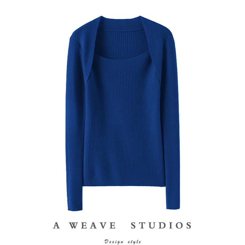 启超高端100%纯山羊绒衫