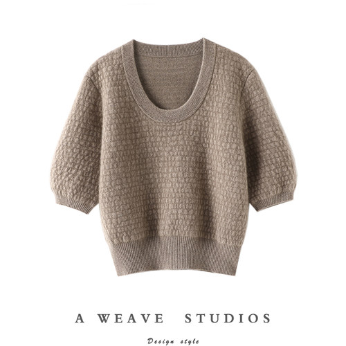 启超高端100%纯山羊绒衫