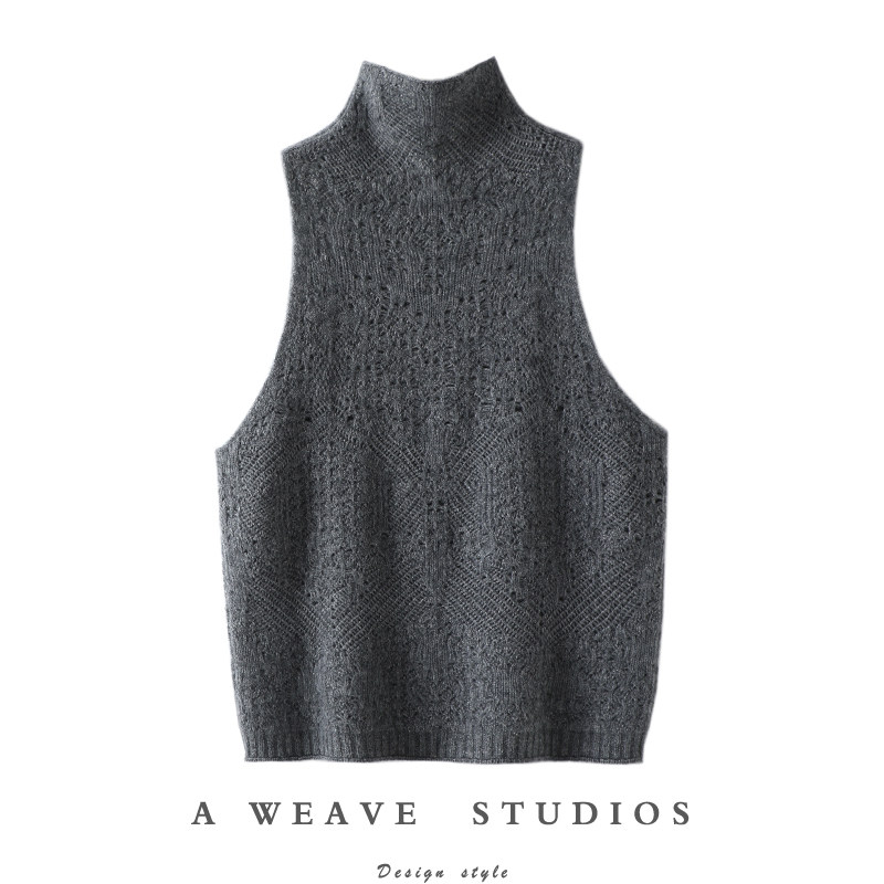 原版在线~羊绒背心马甲女纯羊绒毛衣立领无袖镂空提花羊绒马甲厚,女装/女士精品,羊绒衫,淘宝优惠券,粉丝福利购,淘宝优惠卷