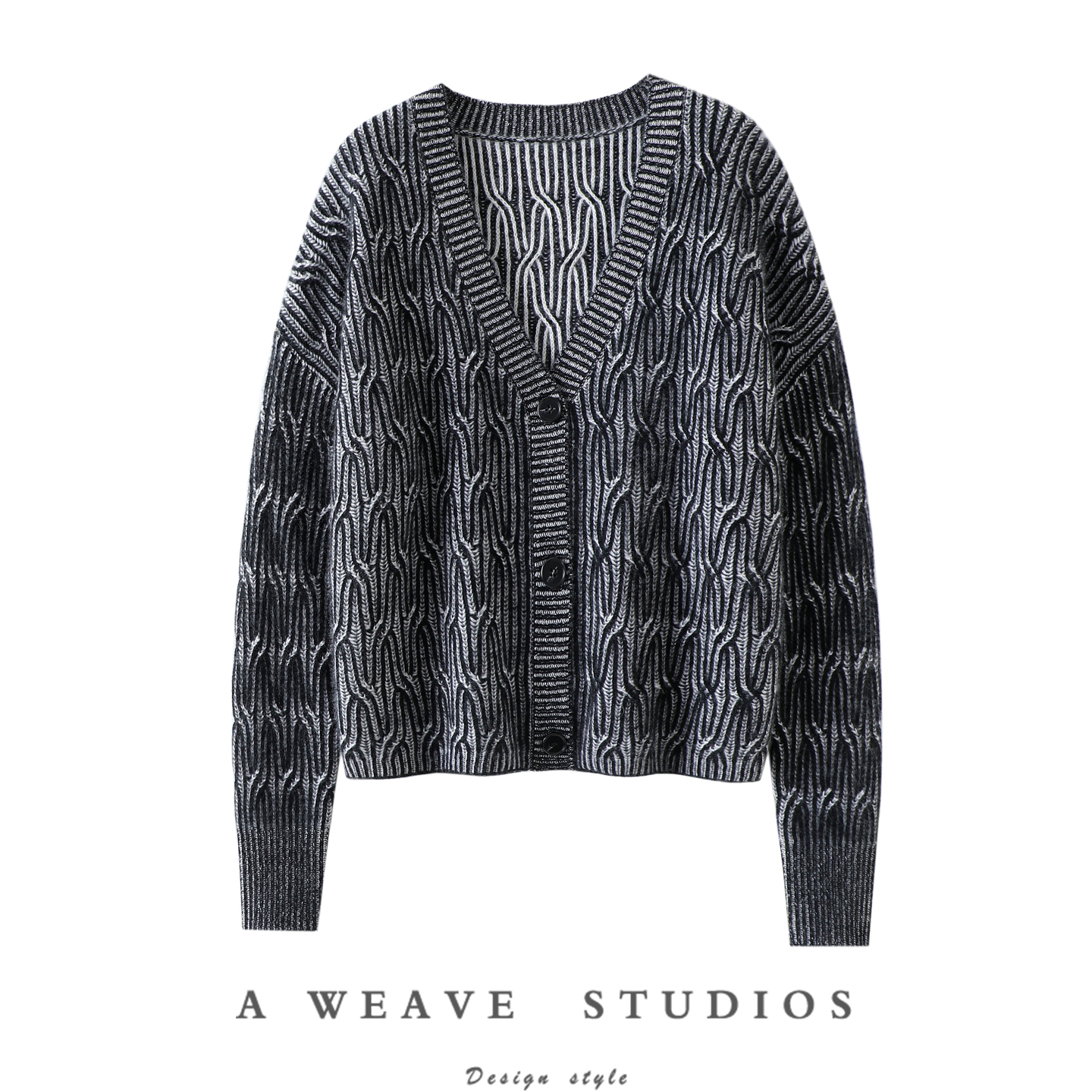 启超官方高端100%纯山羊绒开衫