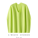 南法风情里优雅！新款V领100%纯山羊绒坎肩女针织衫羊绒背心毛衣