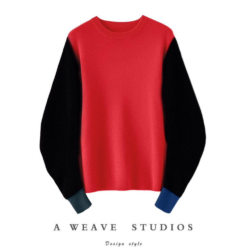 启超官方高端100%纯山羊绒衫