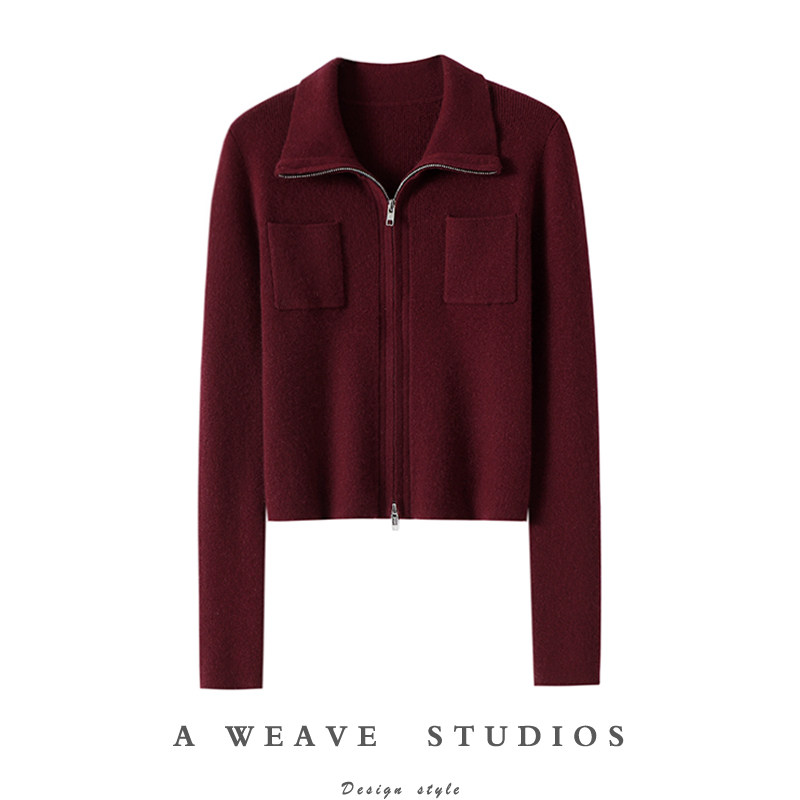 时尚董秘！高领100%纯山羊绒开衫女纯羊绒毛衣针织拉链开衫秋冬,女装/女士精品,羊绒衫,淘宝优惠券,粉丝福利购,淘宝优惠卷