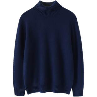 真正的高货！加厚纯山羊绒衫男士高领羊绒毛衣套头打底针织衫宽松