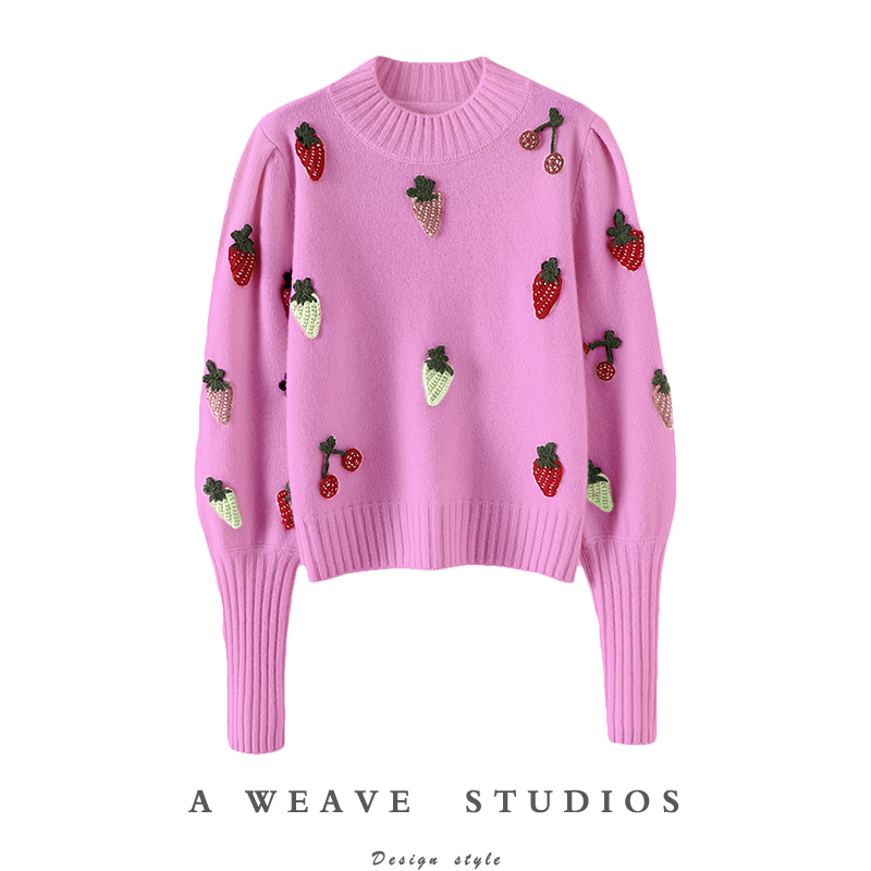 启超高端100%纯山羊绒衫