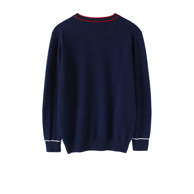 꾸준하면서도 에너제틱한 GAO 퓨어캐시미어스웨터 남자 라운드넥 퓨어캐시미어스웨터 풀오버스웨터 가을겨울