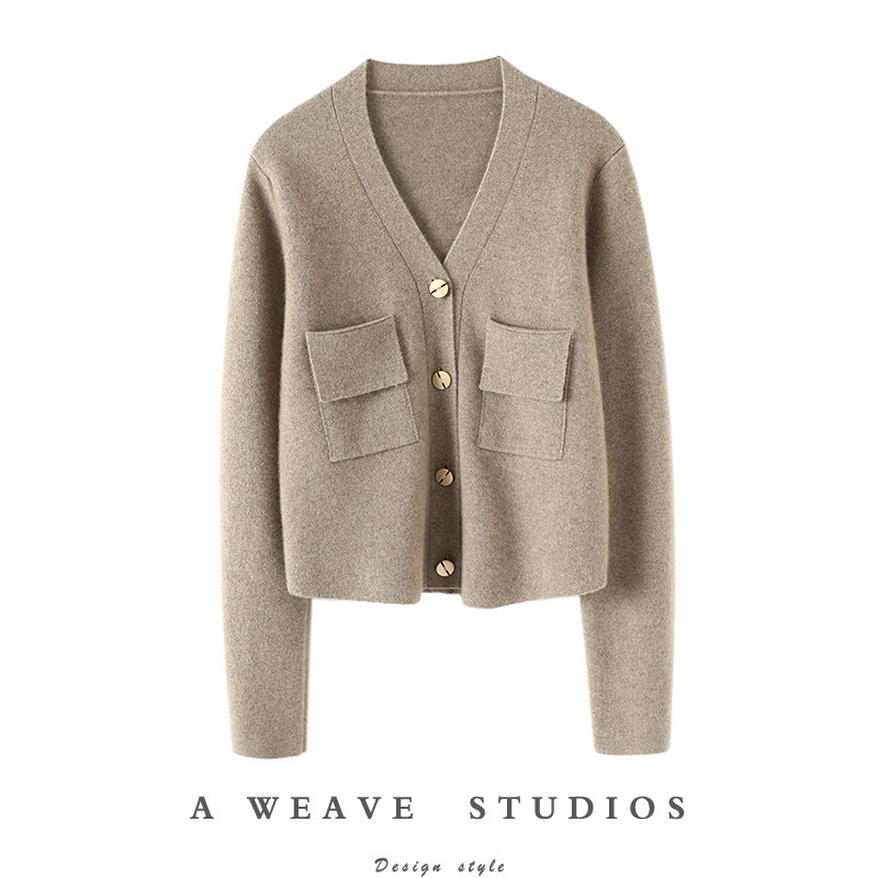 把气质放大数倍！加厚羊绒开衫女V领纯羊绒毛衣针织开衫外套秋冬,女装/女士精品,羊绒衫,淘宝优惠券,粉丝福利购,淘宝优惠卷