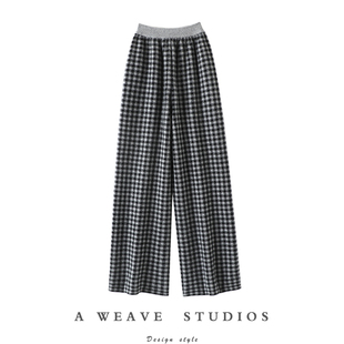 子女外穿休闲针织阔腿裤 启超设计出品 大克重加厚100%纯羊绒裤