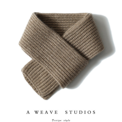 人手一条！100%纯山羊绒小围巾保暖男女通用百搭针织短款可爱围脖