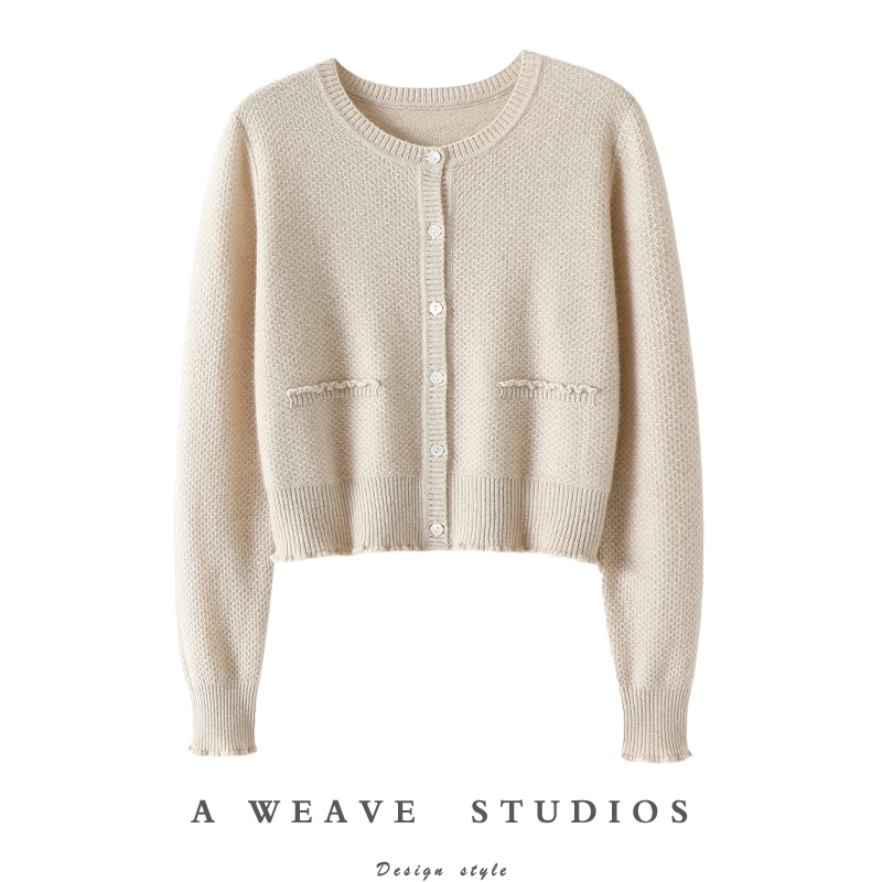 启超官方高端100%纯山羊绒衫