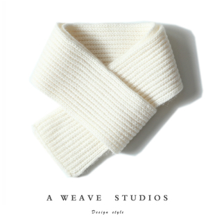 百搭单品！100%纯山羊绒小围巾保暖男女通用百搭针织短款可爱围脖