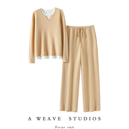 启超官方高端100%纯山羊绒衫