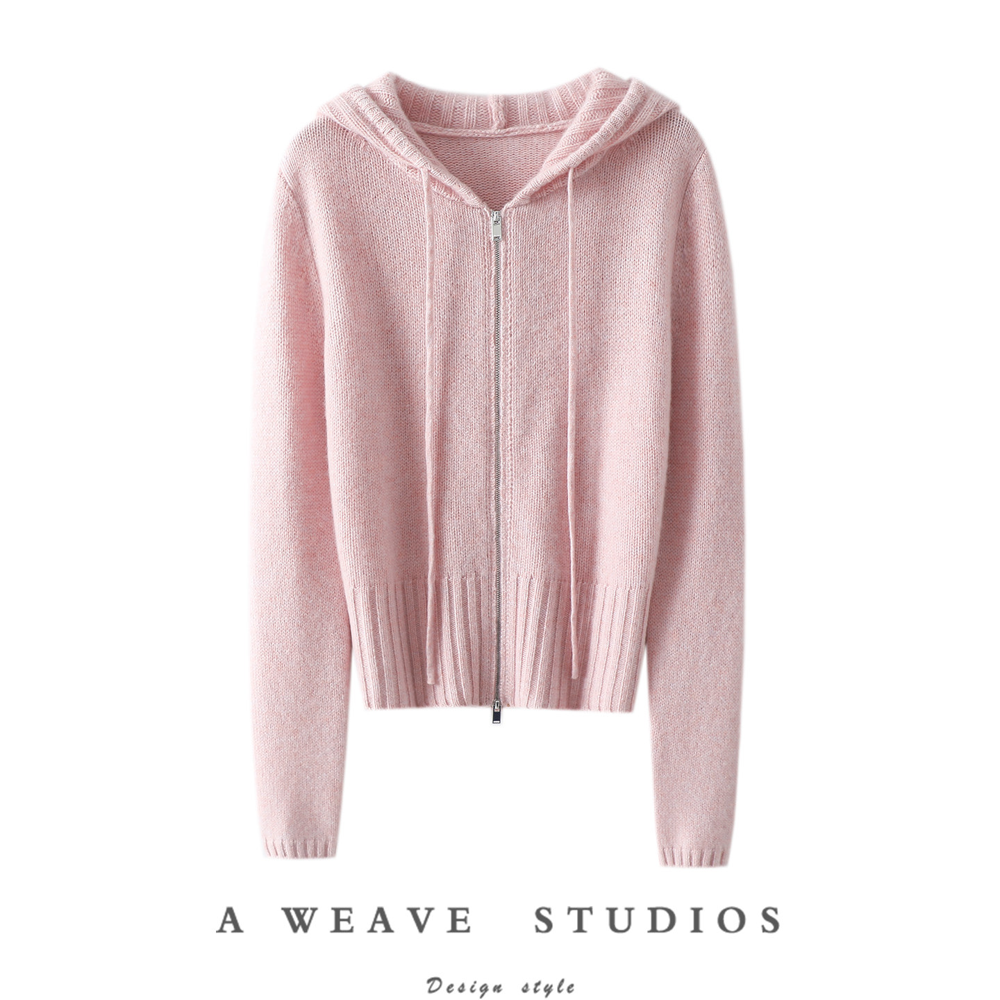 一眼沦陷！松针~连帽100%纯山羊绒拉链开衫女羊绒毛衣针织外套,女装/女士精品,羊绒衫,淘宝优惠券,粉丝福利购,淘宝优惠卷