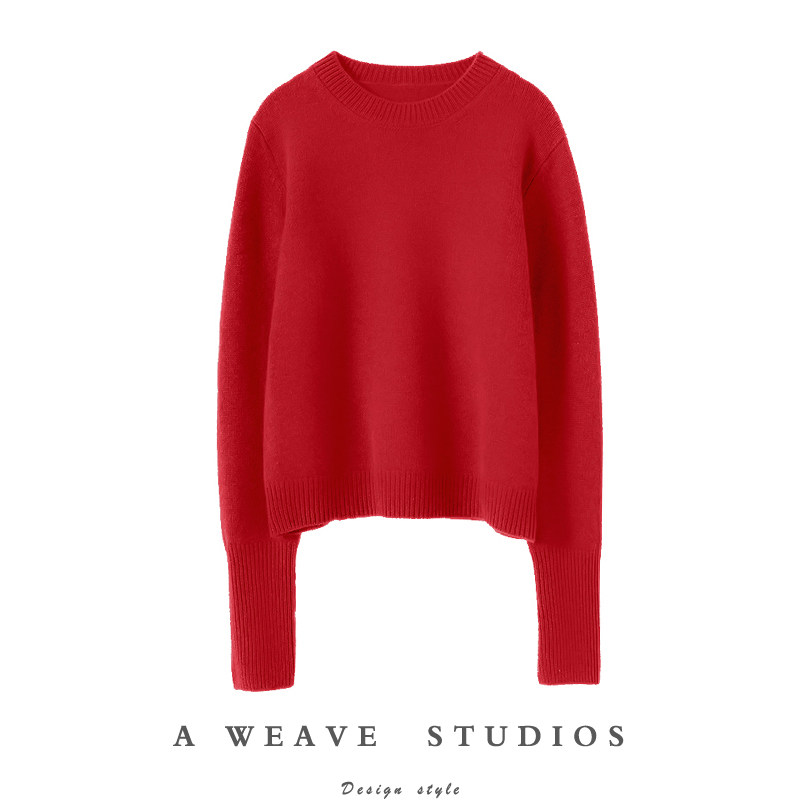 花漾年华！加厚山羊绒衫100纯羊绒女圆领套头针织毛衣秋冬季新款,女装/女士精品,羊绒衫,淘宝优惠券,粉丝福利购,淘宝优惠卷