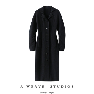 居然这么美!大克重加厚100%纯山羊绒开衫女长款大衣外套秋冬季