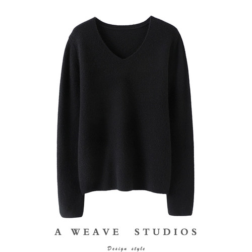 启超高端100%纯山羊绒衫