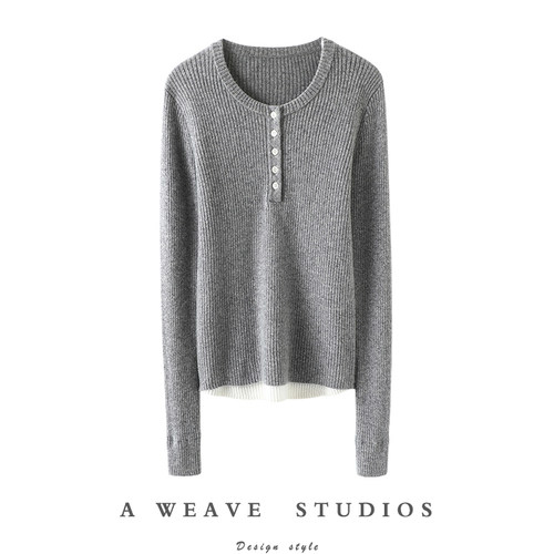 启超官方高端100%纯山羊绒衫