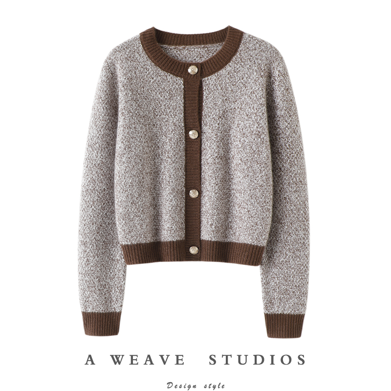 启超官方高端100%纯山羊绒衫