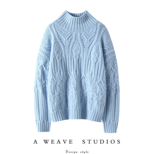 启超高端100%纯山羊绒衫