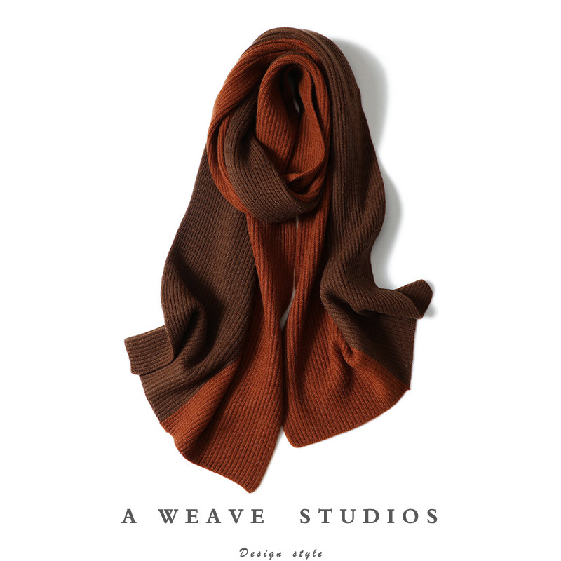 启超官方高端100%纯山羊绒围巾