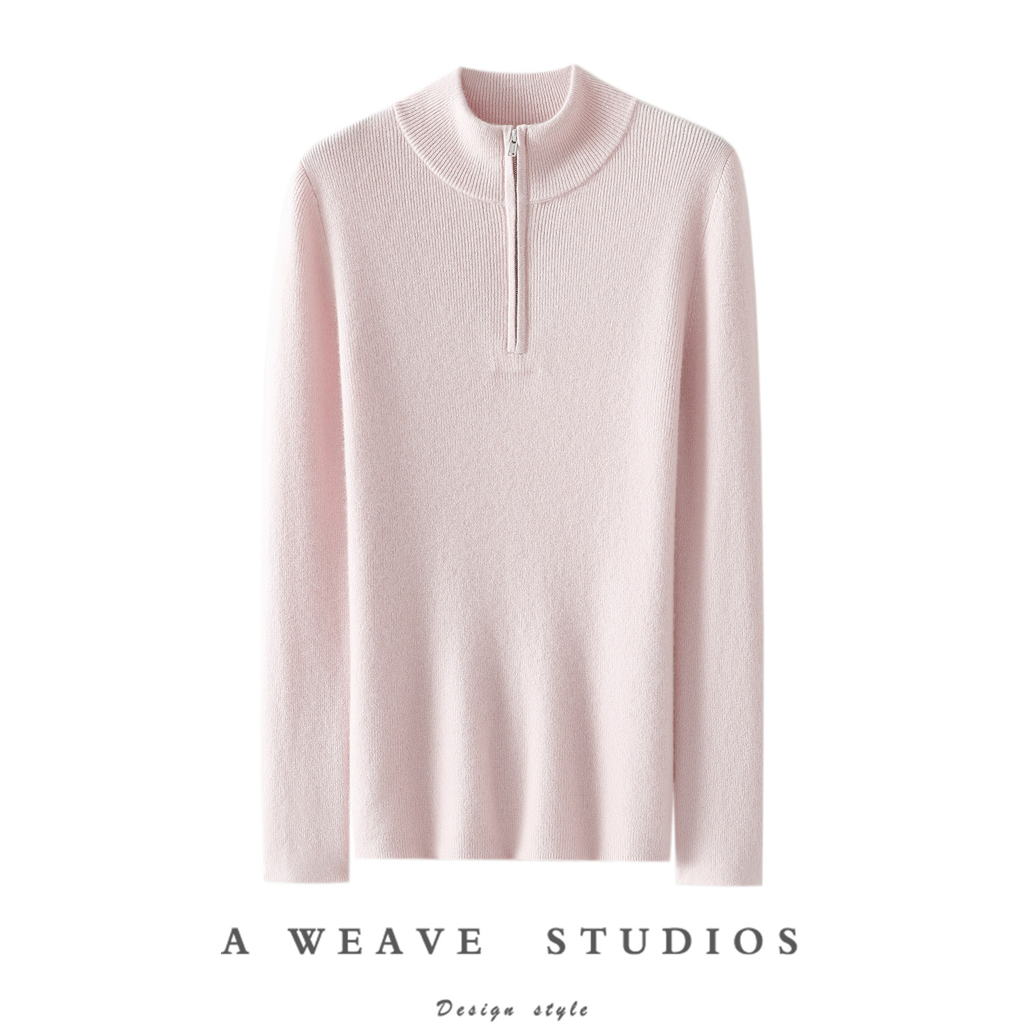 启超日常却珍贵！半拉链100%纯山羊绒衫女半高领纯羊绒毛衣打底衫,女装/女士精品,羊绒衫,淘宝优惠券,粉丝福利购,淘宝优惠卷