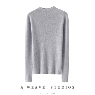 女羊绒毛衣针织打底衫 半高领100%纯山羊绒衫 秋冬 低调到奢 哇塞