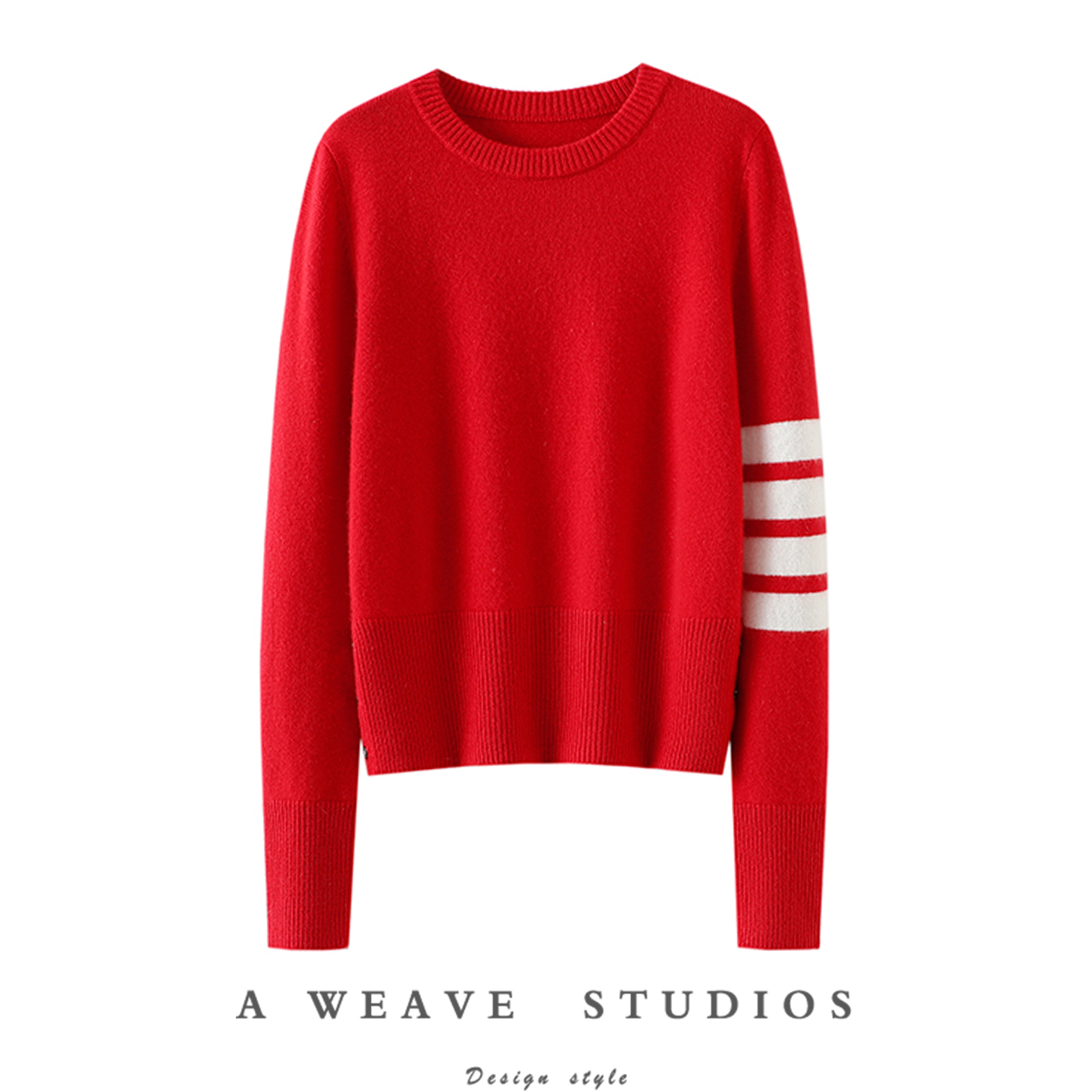 启超官方高端100%纯山羊绒衫