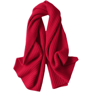 重点推荐~方便短款加厚小围巾男女冬季加厚纯山羊绒针织围巾保暖