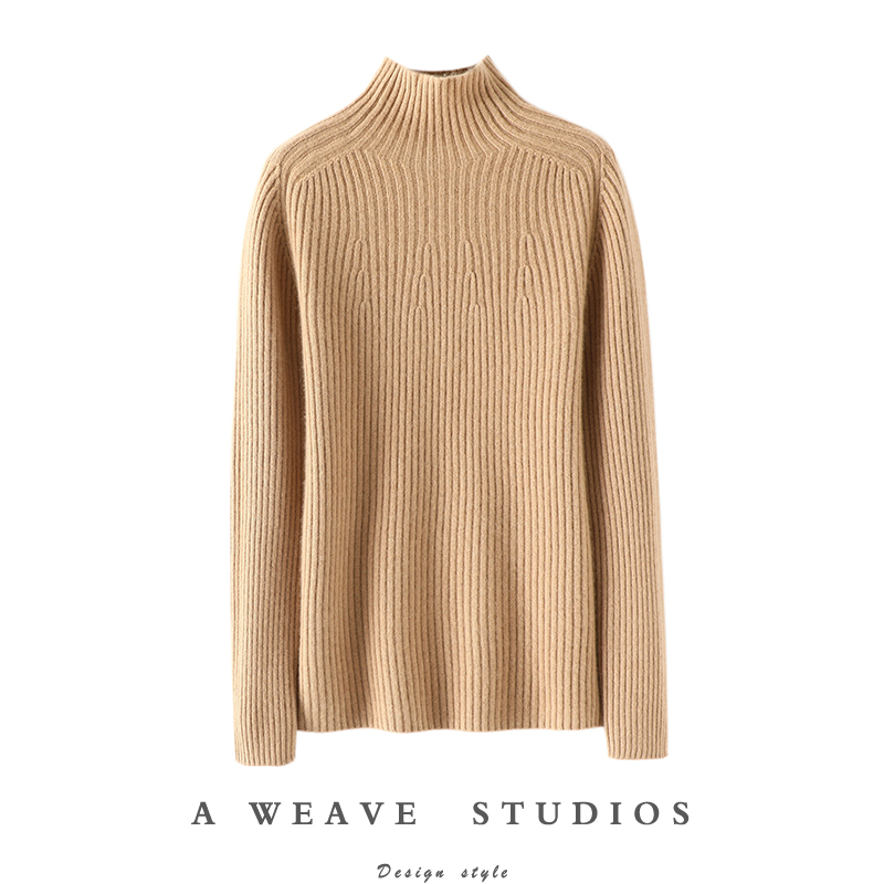 启超官方高端100%纯山羊绒衫