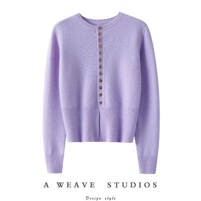 启超官方高端100%纯山羊绒衫