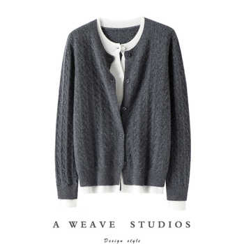 启超官方高端100%纯山羊绒衫