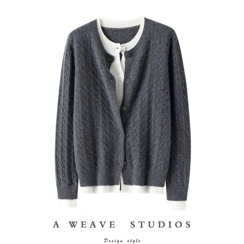 启超官方高端100%纯山羊绒衫