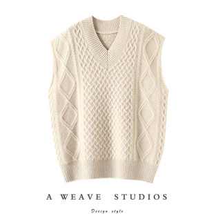 实穿王炸 100%纯山羊绒背心女纯羊绒毛衣针织坎肩马甲 享受时髦