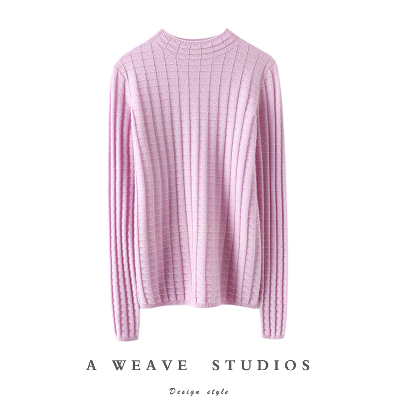 启超官方高端100%纯山羊绒衫