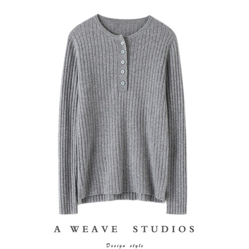 启超高端100%纯山羊绒衫