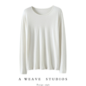 女圆领羊绒毛衣套头打底衫 就冲品质入 轻薄软糯精纺100%纯羊绒衫