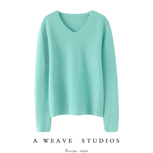 启超高端100%纯山羊绒衫