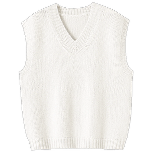 启超通勤实力!粗棒针加厚V领山羊绒背心女纯羊绒衫马甲针织坎肩