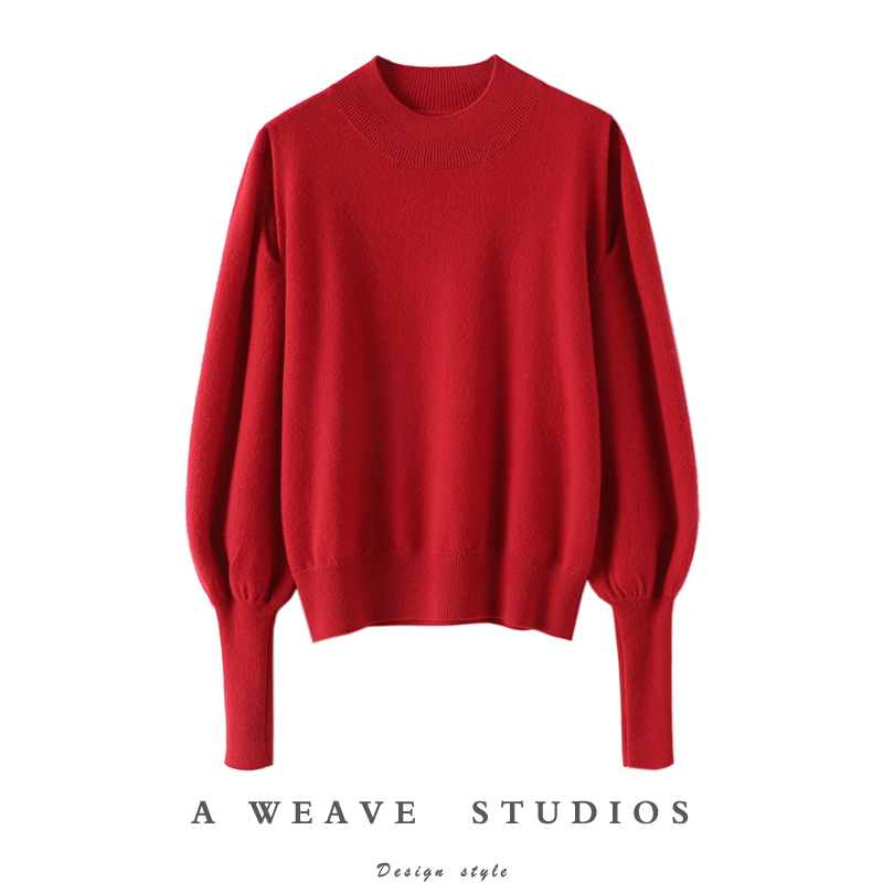 启超官方高端100%纯山羊绒衫