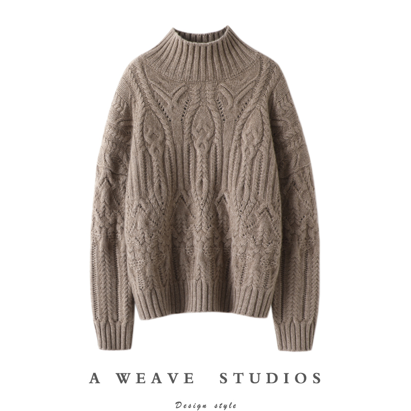 启超官方高端100%纯山羊绒衫