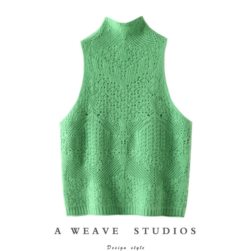 仙羽落舞~羊绒背心马甲女纯羊绒毛衣立领无袖镂空提花羊绒马甲厚,女装/女士精品,羊绒衫,淘宝优惠券,粉丝福利购,淘宝优惠卷