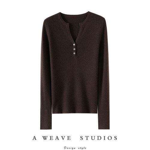 启超官方高端100%纯山羊绒衫