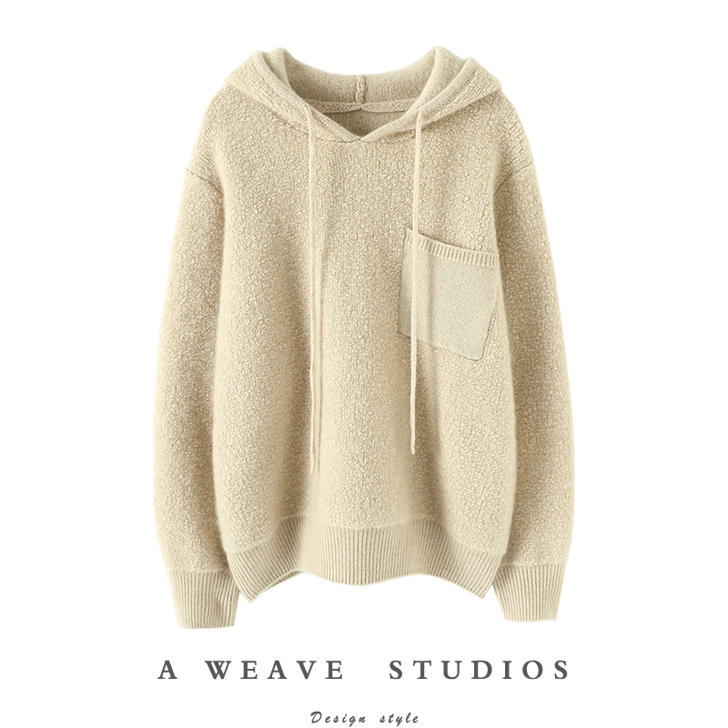 启超高端100%纯山羊绒衫