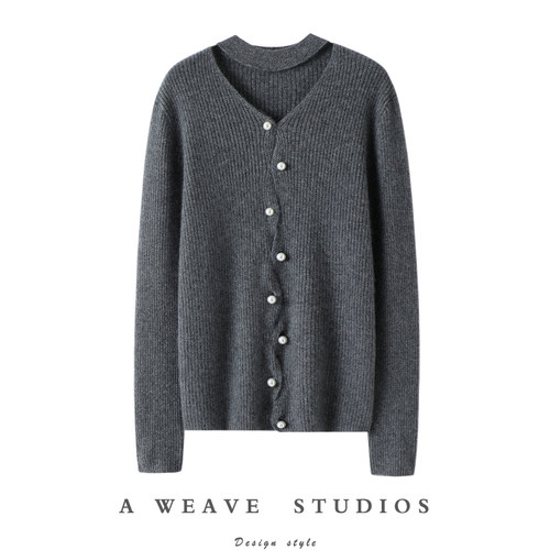 启超官方高端100%纯山羊绒衫