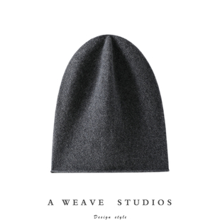 官方正品！云朵感100%纯山羊绒帽子男女通用针织帽子保暖堆堆帽